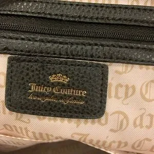 JUICY COUTURE CROSS MY HEART BEIGE BLACK GOTHIC BACKPACK BAG PURSE Juicy Couture | Bags | Juicy Couture Cross My Heart Beige  main image 2